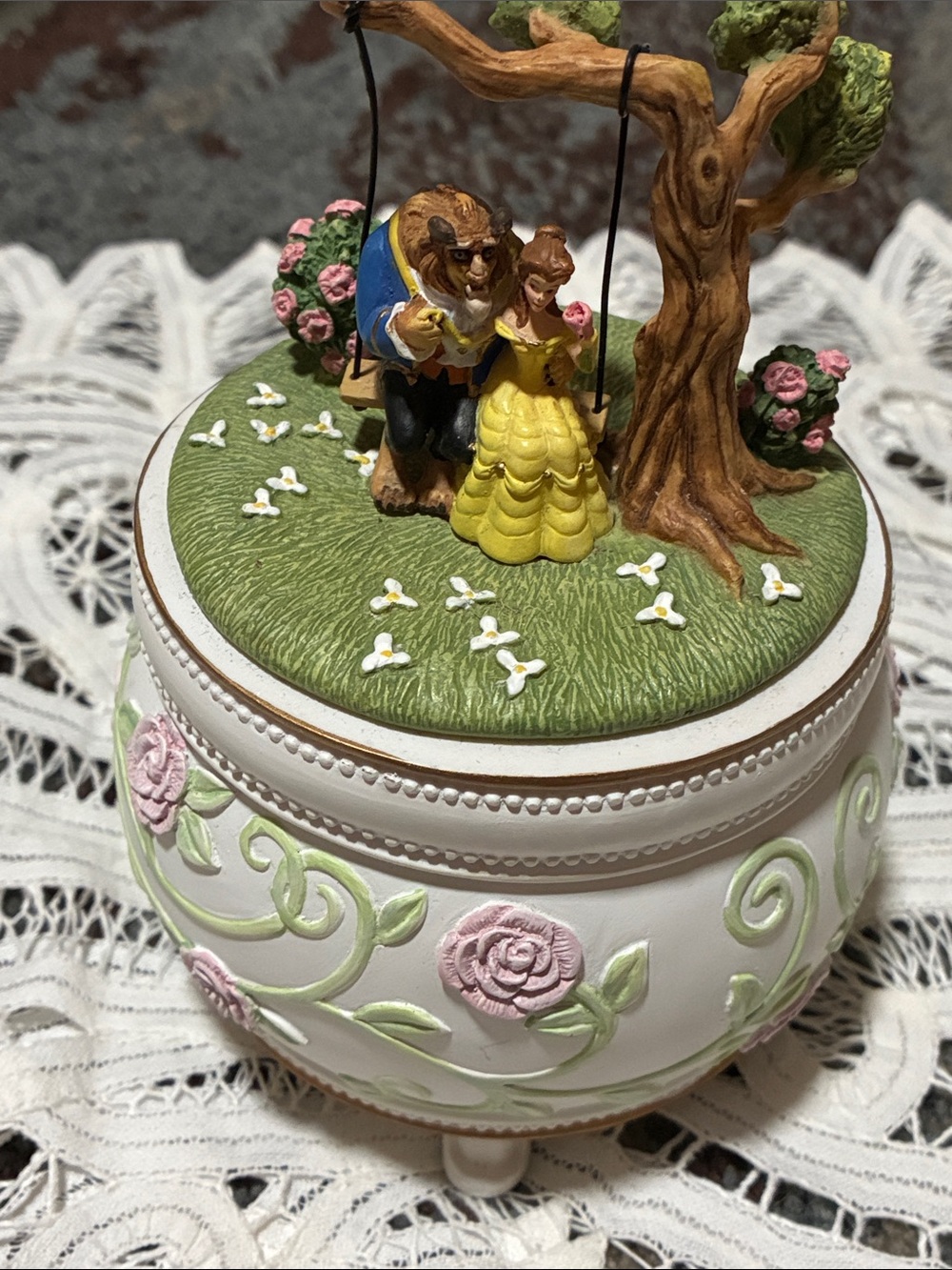 Beauty and the Beast Musical Box Lenox Disney